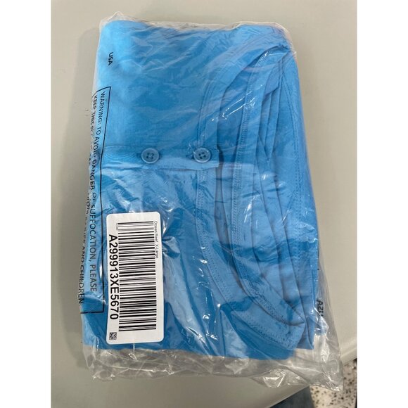 Belle by Kim Gravel Primabelle Knit Henley Top Womens XL Ocean Reef Cotton NEW - Picture 3 of 7